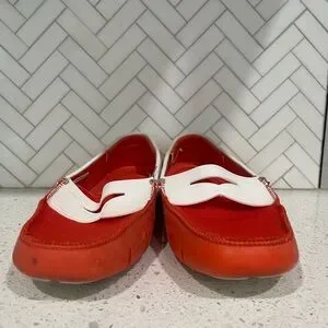 Swims | Shoes | Mens Swims Penny Loafer Red And White Size  display picture 1
